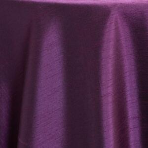 Dupioni Tablecloth: Eggplant