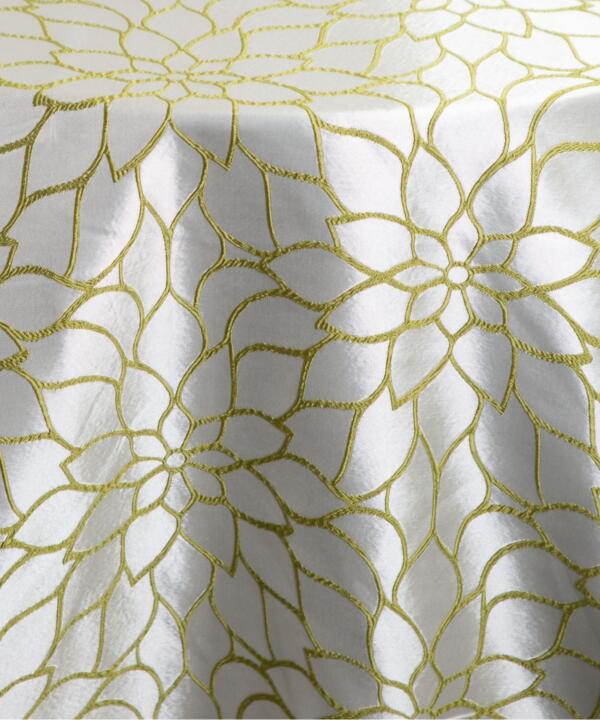 Dahlicious Tablecloth: Green (Reverse Side)