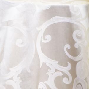 Somerset Damask Tablecloth: White