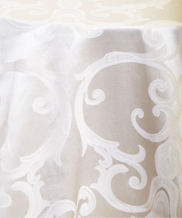 Somerset Damask Tablecloth: White