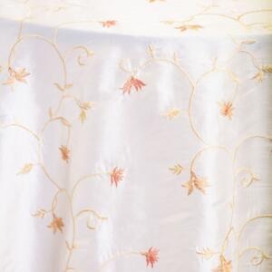 Sonoma Taffeta Tablecloth: Ivory/ Coral