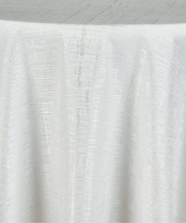 Illusion Loom Tablecloth: White