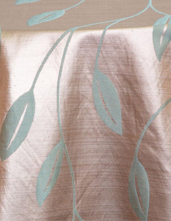 Vine Tablecloth: Aqua (Reverse Side)