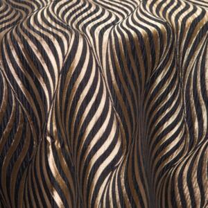 Morocco Tablecloth: Black & Gold