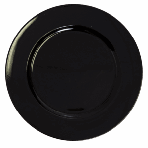 Acrylic Charger: Black Plain