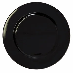 Acrylic Charger: Black Plain