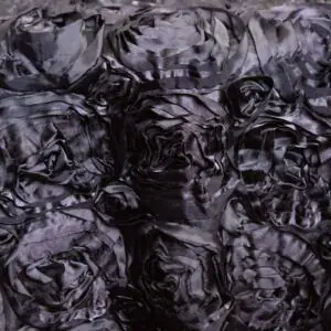 Heirloom Rose Tablecloth: Black