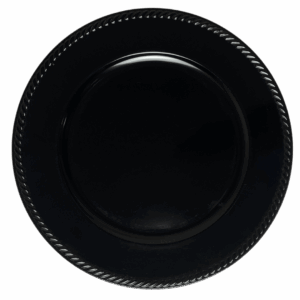 Acrylic Charger: Black Rope