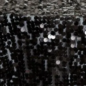 Sequin Disc Overlay: Black