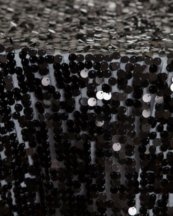 Sequin Disc Overlay: Black