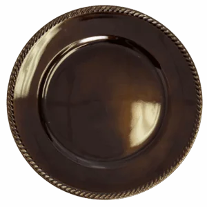 Acrylic Charger: Brown Rope