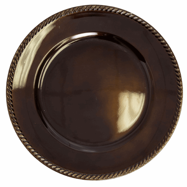 Acrylic Charger: Brown Rope