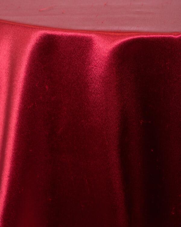 Satin Tablecloth: Burgundy
