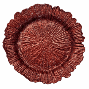 Acrylic Charger: Burgundy Sponge
