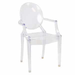 Ghost Chair: Clear Armed