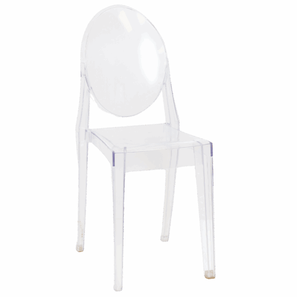 Ghost Chair: Clear Armless