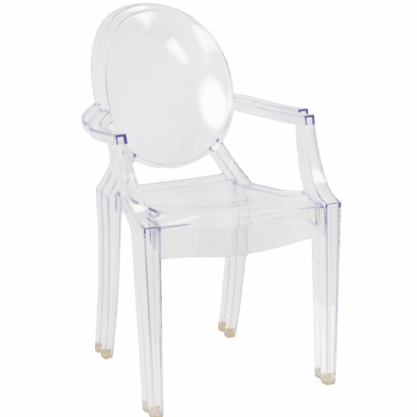 Ghost Chair: Clear Armed