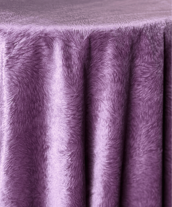 Huntsville Velvet Tablecloth: Lavender