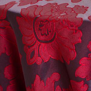 Damask Tablecloth: Mulberry/ Scarlet Alex