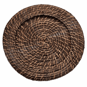 Rattan Charger: Dark