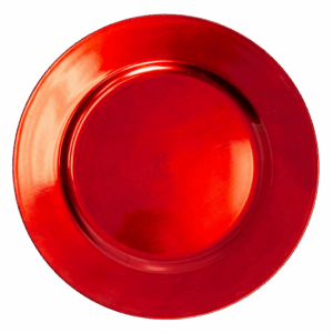 Acrylic Charger: Red Plain