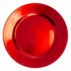 Acrylic Charger: Red Plain
