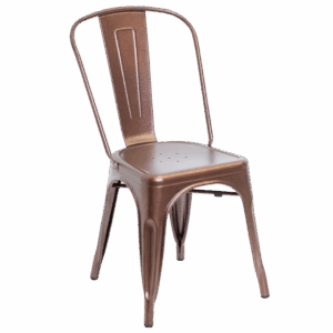 Metal Bistro Chair: Rust