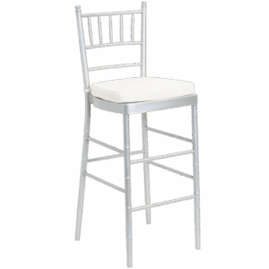 Chiavari Bar Stool: Silver