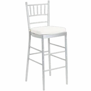 Chiavari Bar Stool: Silver