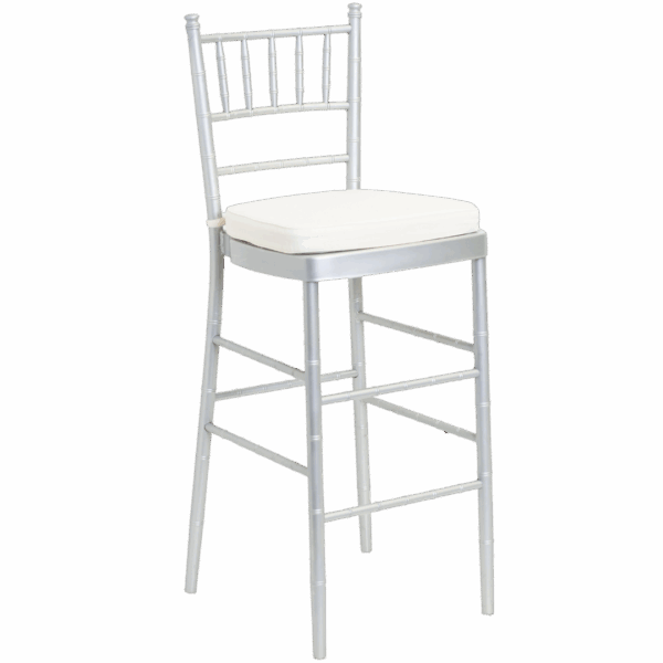 Chiavari Bar Stool: Silver