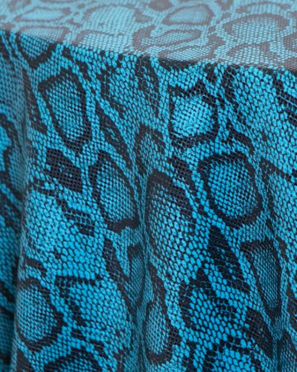 Reptile Tablecloth: Teal