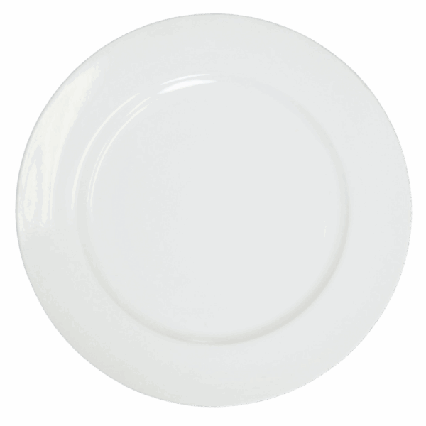 Acrylic Charger: White Plain
