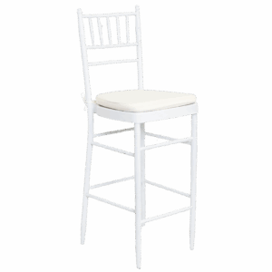 Chiavari Bar Stool: White