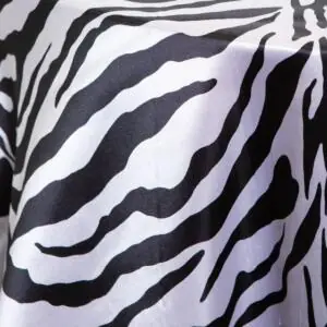 Satin Tablecloth: Zebra