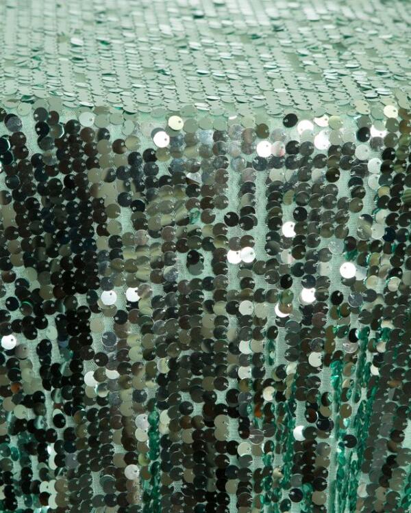 Sequin Disc Tablecloth: Mint