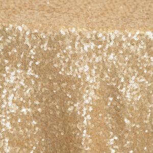 Sequin Glitz Tablecloth: Light Gold