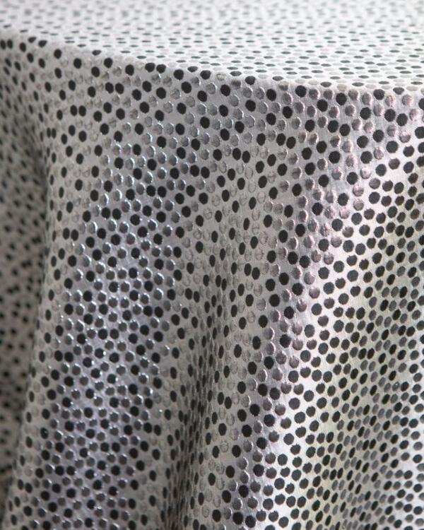 Festivale Tablecloth: Black/ Silver