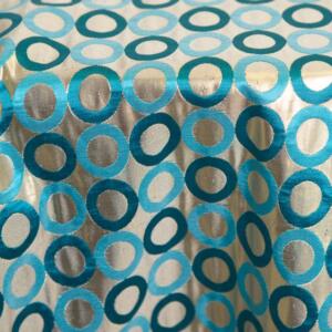 Rabanne Tablecloth: Turquoise/Gold (Reverse Side)