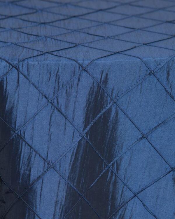 Pintuck Tablecloth: Midnight Blue