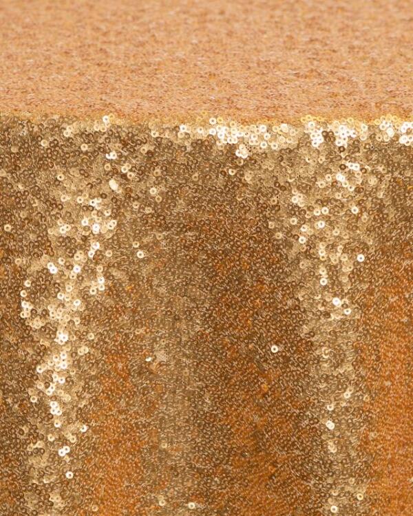 Sequin Glitz Tablecloth: Dark Gold