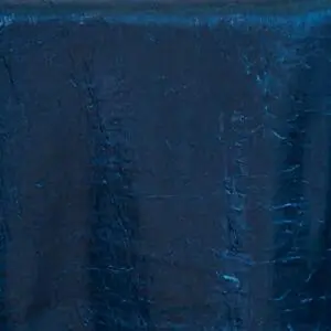 Crushed Satin Tablecloth: Iridescent Teal
