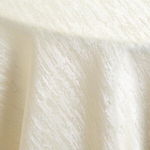 Charlotte Bark Tablecloth: Ivory