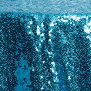 Sequin Glitz Tablecloth: Turquoise