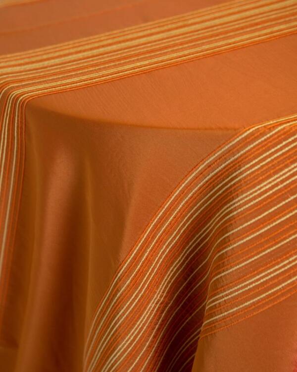 Stripe Taffeta: Orange