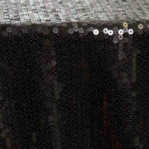 City Sequin Tablecloth: Black