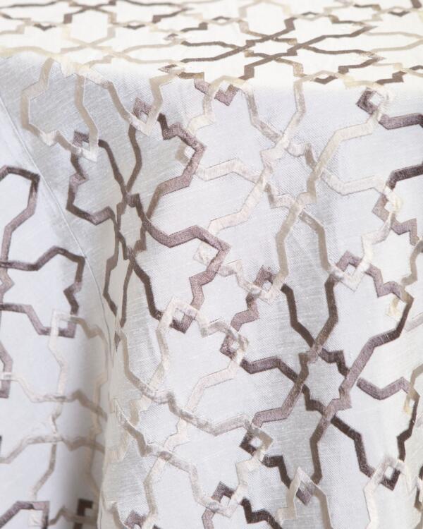 Heather Tablecloth: Platinum
