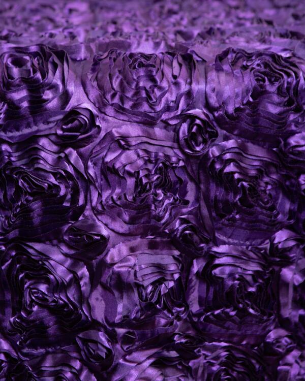 Heirloom Rose Tablecloth: Purple