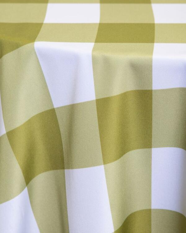 Buffalo Check tablecloth: Green/ White