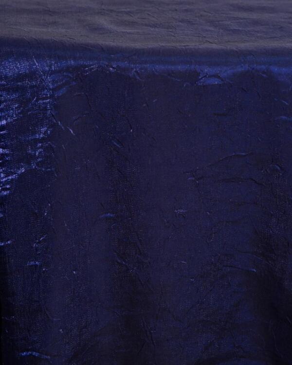 Crushed Satin Tablecloth: Dark Blue