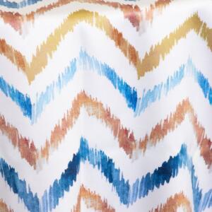 Chevron Romani Tablecloth: Navy Blue